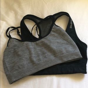 Reebok sport bra reversible & non brand size Small